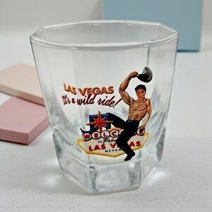 Vintage Retro Las Vegas Kitchy Souvenir Tumbler Glass It’s a Wild Ride Barware